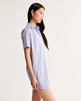 Relaxed Poplin Shirt Dress