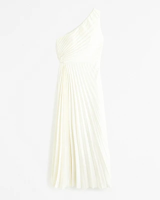 The A&F Giselle Pleated One-Shoulder Maxi Dress