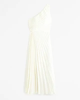 The A&F Giselle Pleated One-Shoulder Maxi Dress