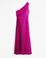 The A&F Giselle Pleated One-Shoulder Maxi Dress