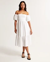 The A&F Emerson Off-The-Shoulder Midi Dress