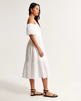 The A&F Emerson Off-The-Shoulder Midi Dress