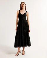 Eyelet Maxi Dress