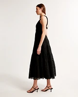 Eyelet Maxi Dress