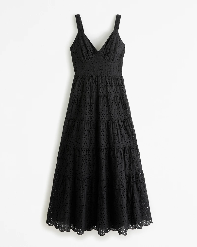 Eyelet Maxi Dress