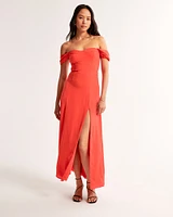 The A&F Camille Off-The-Shoulder Maxi Dress