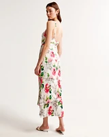 The A&F Giselle Pleated Tiered Maxi Dress