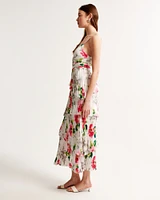 The A&F Giselle Pleated Tiered Maxi Dress