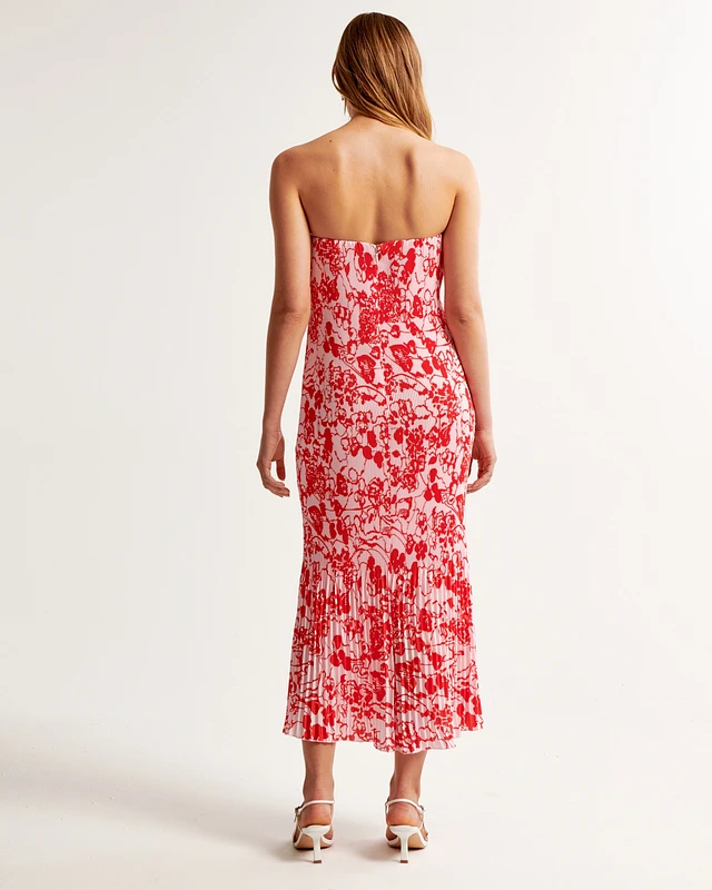 Abercrombie & Fitch The A&F Giselle Pleat Release Midi Dress | MainPlace  Mall