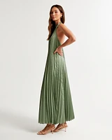 The A&F Giselle Pleated Trapeze Maxi Dress