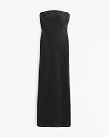 Strapless Scarf Maxi Dress