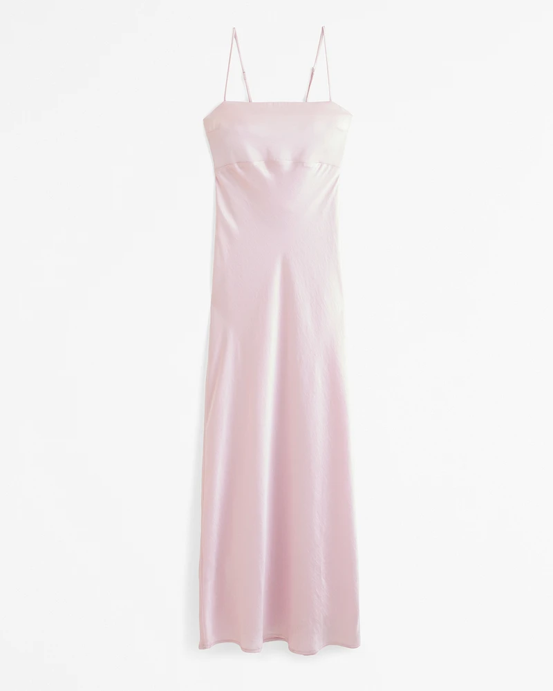 Cowl Back-Bow Maxi Dress