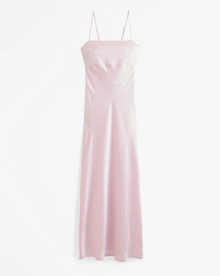 Cowl Back-Bow Maxi Dress