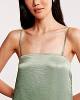 Strapless Trapeze Maxi Dress