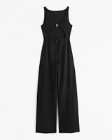 Slash Clasp-Back Jumpsuit