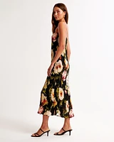 The A&F Giselle Pleat Release Midi Dress