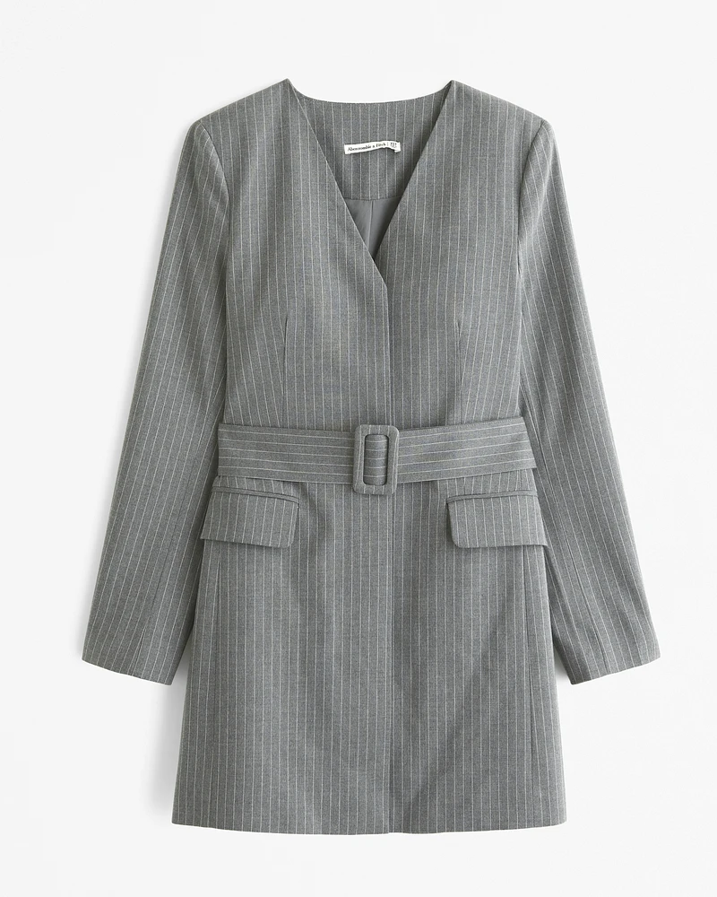 Belted Blazer Mini Dress