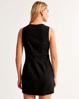 The A&F Mara Linen-Blend Vest Mini Dress