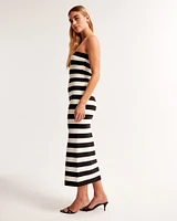 Strapless Midi Sweater Dress