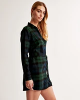 Flannel Shirt Dress