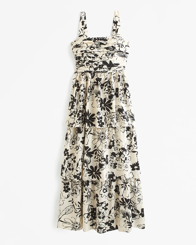 Abercrombie & Fitch The A&F Emerson Tiered Maxi Dress | MainPlace Mall