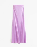 Strapless Trapeze Maxi Dress