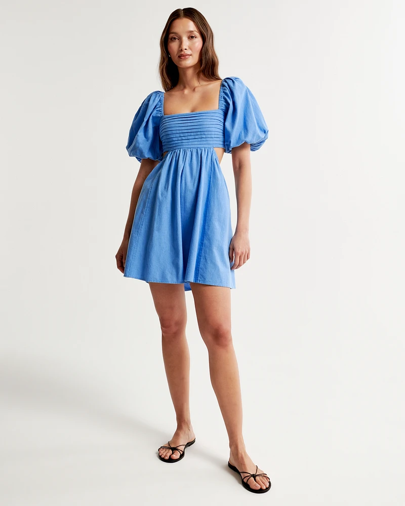 The A&F Emerson Linen-Blend Cutout Mini Dress