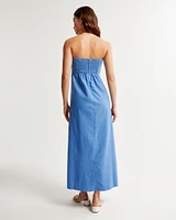 The A&F Emerson Strapless Midi Dress