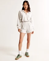 Long-Sleeve Fleece Romper