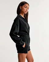 Long-Sleeve Fleece Romper