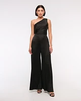 The A&F Giselle Pleated One-Shoulder Jumpsuit