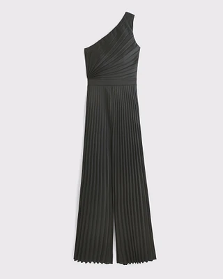 The A&F Giselle Pleated One-Shoulder Jumpsuit