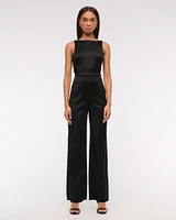 Slash Clasp-Back Jumpsuit