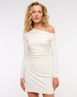 One-Shoulder Knit Mini Dress