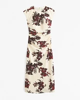 Short-Sleeve Slip Midi Dress
