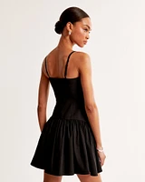 Drop-Waist Mini Dress