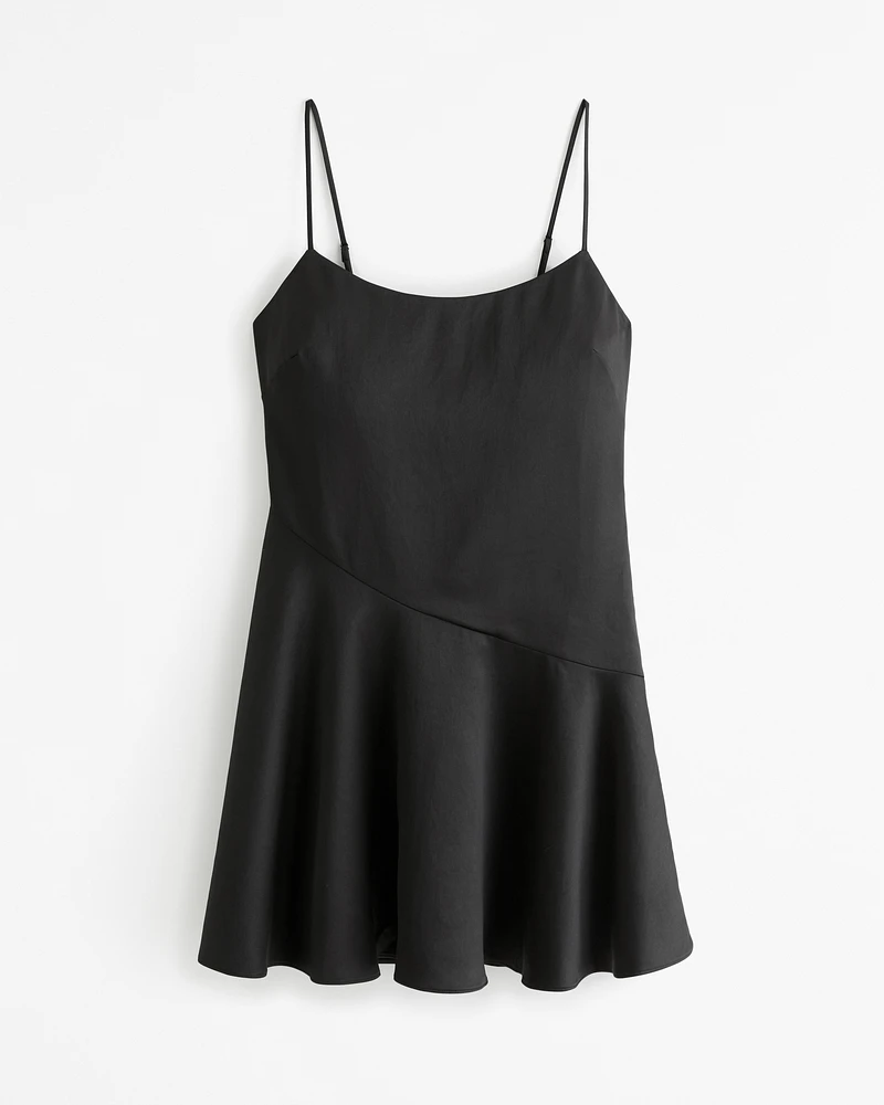 Asymmetrical Hem Mini Dress