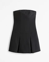 Strapless Pleated Skort