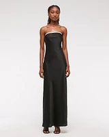 The A&F Julia Slip Strapless Bow Detail Maxi Dress