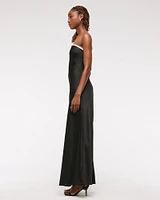 The A&F Julia Slip Strapless Bow Detail Maxi Dress