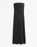 Strapless Bow Detail Maxi Dress