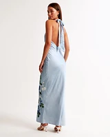Halter Slip Maxi Dress