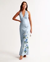 Halter Slip Maxi Dress
