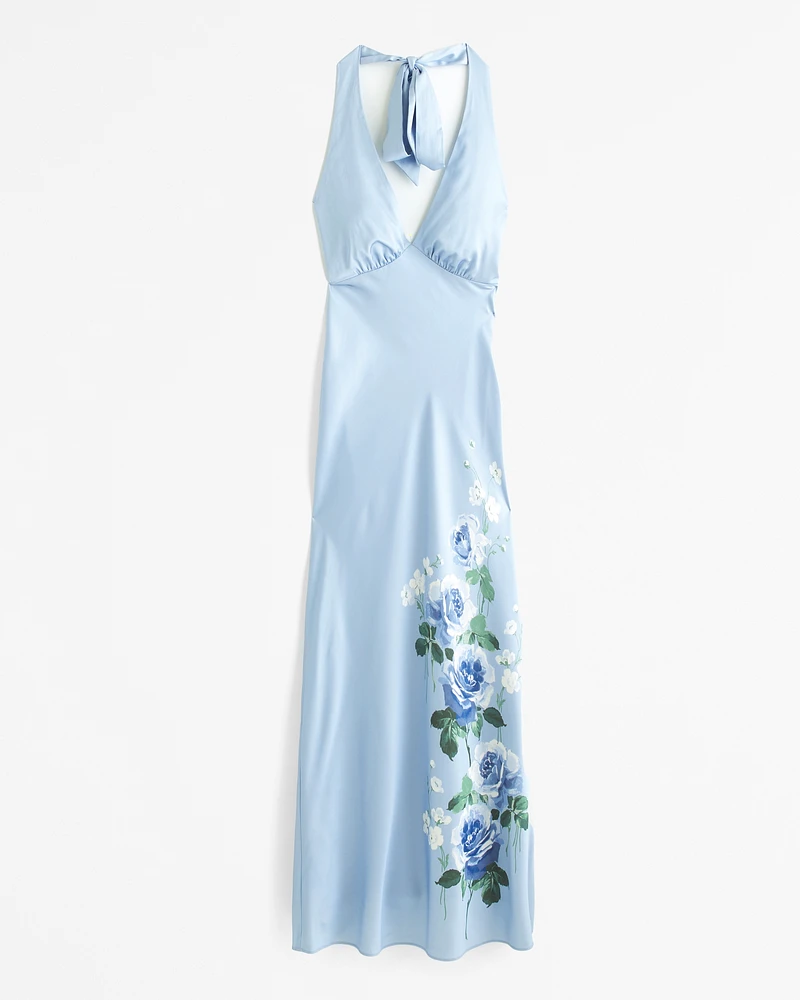 Halter Slip Maxi Dress