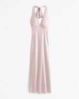 Halter Slip Maxi Dress