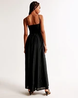 The A&F Emerson Lace-Up Back Maxi Dress