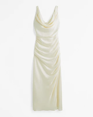 Cowl Draped Maxi Dress