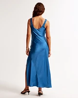 Cowl Draped Maxi Dress