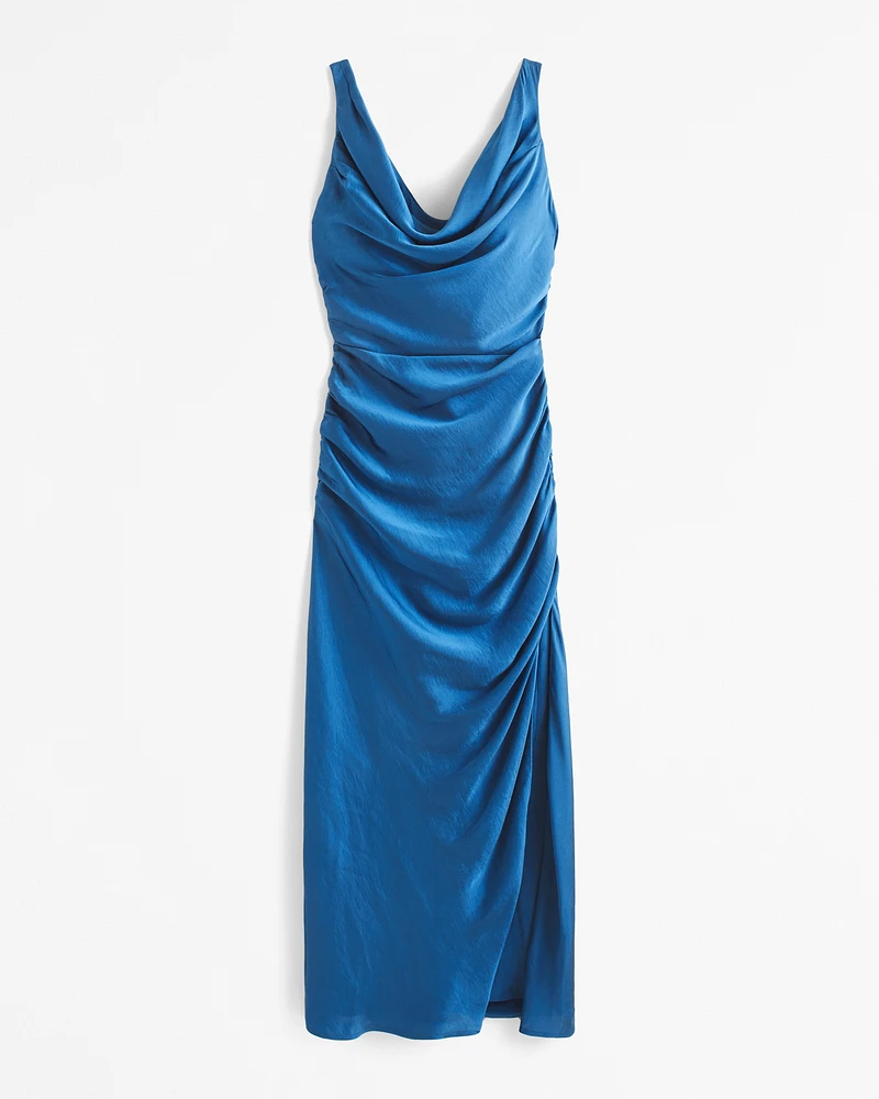 Cowl Draped Maxi Dress