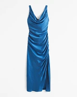 Cowl Draped Maxi Dress